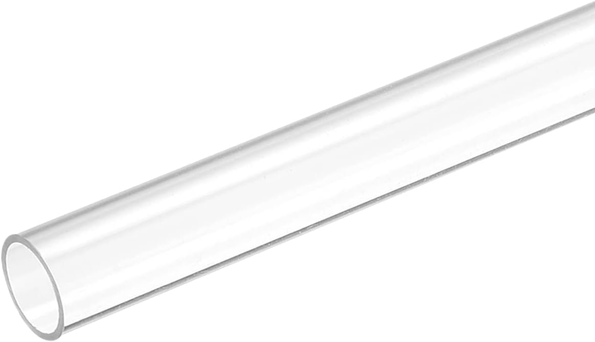 MECCANIXITY Plastic Pipe Rigid Polycarbonate Round Tube Clear 0.7"(18mm) ID 0.8"(20mm) OD 14" (350mm) High Impact for Lighting, Models, Water Plumbing - Image 15