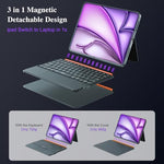 Dancesoul magnetic keyboard case adjusted to a one hundred sixty degree angle for comfortable laptop style typing