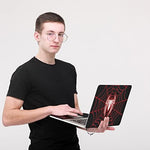 HK Studio pre cut laptop skin showing complete coverage including the wide screen bezel decals.