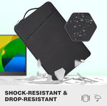 imComor shockproof carrying sleeve soft fleece interior lining view