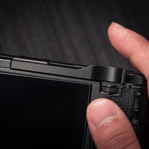 Iborrys camera thumb rest showing the precision CNC machining and sleek vintage design aesthetic.