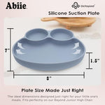 Abiie Octopod Frog Silicone Plates with Suction - Spill Proof, Easy to Clean - BPA-Free Bowl - Suction Plates for Baby and Toddler - Training & Feeding Divided Grip Dish (Sage Green) - Image 6