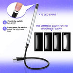 Ten LED beads layout inside the aluminum alloy premium laptop lamp