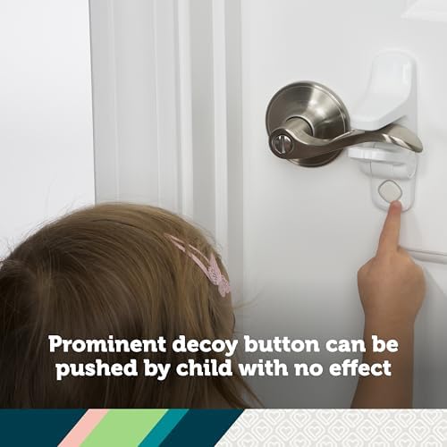 Safety 1st child safety door lock installed on lever handle