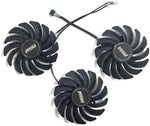 KIKIFAN air cooler replacement set for MSI Ventus Three X graphics cards illustrating full three fan configuration.