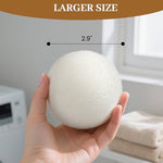 Three extra large handmade New Zealand wool laundry balls for reducing wrinkles