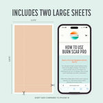 Close up of the medical grade silicone texture of a Burn Scar Pro reusable patch.