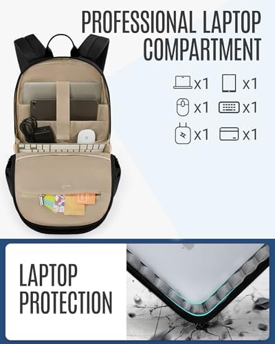 LIGHT FLIGHT travel backpack open main compartment demonstrating large storage capacity for clothing and books