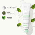Boka n-Ha toothpaste ingredients label highlighting non-toxic and sulfate free formula