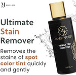 Marie-José hybrid brow tint corrector liquid showing product label and packaging detail for professional beauty salons