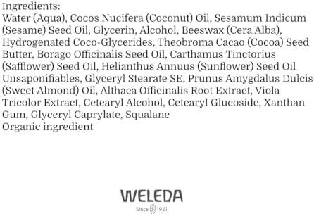 Weleda Mallow Body Lotion lifestyle product display