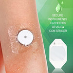 Hypoallergenic wound cover film sheet being peeled from its protective paper backing