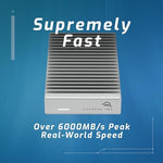 OWC portable external SSD aluminum heat sink chassis side view
