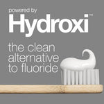 Ingredients list on Davids fluoride free peppermint toothpaste packaging
