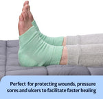 Side view of lightweight knit elastic sleeve showing breathable mesh material.