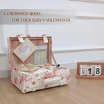 Interior view of Unitravel handmade baby memory suitcase