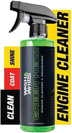 WASH&WHIPS 16 fluid ounce bottle engine bay detailing spray for cutting grease and oil
