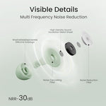 OSOF noise cancelling earplugs showing the complete set of eight interchangeable ear tips
