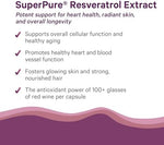 Authentic Pure Synergy SuperPure Resveratrol dietary supplement bottle