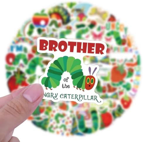 Variety of cartoon insect decals from the 110 piece set