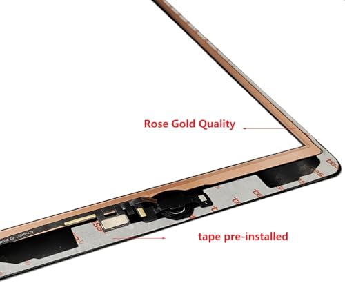 VDASO screen glass package layout demonstrating the included clear tempered glass screen protector alongside the touch panel.