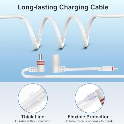 Nooukut heavy duty weatherproof power cord showing thickness and outdoor material construction