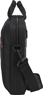 Case Logic executive bag side profile view highlighting the slim quilted design.