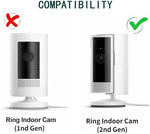 White ten feet replacement cord demonstrating flexibility for wall mounting setups.