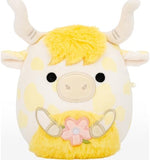 Larkin the yellow spotted Highland cow Squishmallows toy