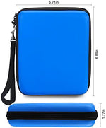 Close up of Akwox blue case EVA hard shell exterior