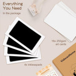VidwanHome mess free paw print kit being used on a dog paw