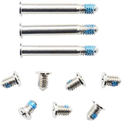 Precision Phillips screwdriver alongside stainless steel laptop bottom case repair hardware.