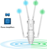 IP65 waterproof outdoor repeater enduring rainy conditions on an external property wall