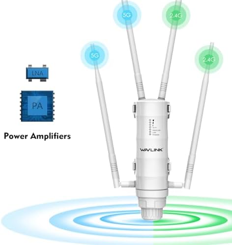 IP65 waterproof outdoor repeater enduring rainy conditions on an external property wall