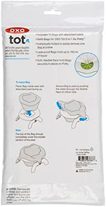 Close up of OXO Tot refill bag with absorbent pad