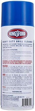 Kingsford grill and oven cleaner foam spray removing tough carbon buildup