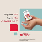 Top view of genuine imported USA Children's Tylenol dye-free box