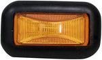 Peterson 2636A rectangular amber trailer light showing two wire plug connector and rear terminals