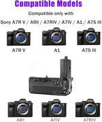 Happypopo camera vertical hand grip with shutter button and dual dials