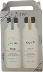 Fresh Milk body care set bottles for sensitive skin