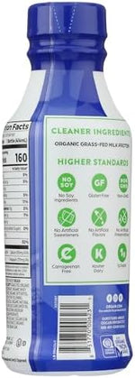 Imported grass fed whey protein shake 26 grams protein label details