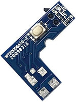 FainWan reset switch board displaying the rear solder traces and layout
