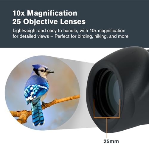Celestron Nature 10x25 Monocular focus dial close up