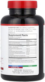 Olympian Labs Herp-eeze 120 vegetarian capsules bottle side angle view