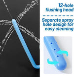 Soft squeezable ostomy pouch washer for personal hygiene care.