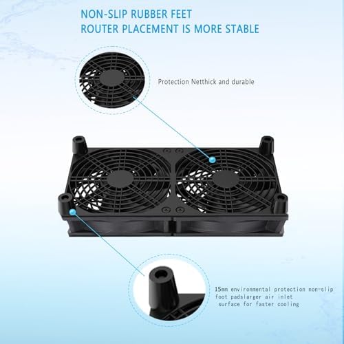 VTRETU server cabinet cooling fan unit showcasing the single USB power cable connection point.