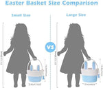 OIASKET small empty gift bucket highlighting the plush bunny ears and detachable handle details.