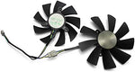 Close up view of the NNL graphics card cooler fan mounting holes with forty-two millimeter specifications.