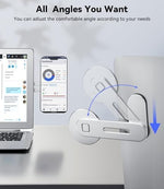 CloudValley portable slim portable phone bracket folded flat behind a laptop lid