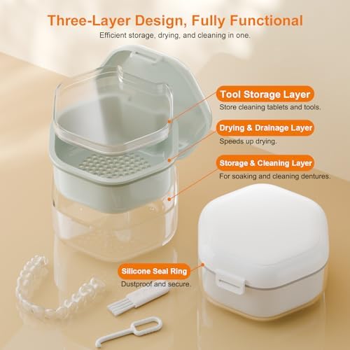 Cucufor Dental Appliance Case showing interior compartments